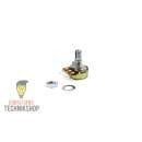 Potentiometer 6mm shaft incl button - range (1k, 10k, 100kOhm) &amp; colour selectable | Arduino