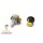 Potentiometer 6mm shaft incl button - 0-10 kOhm - Yellow | Arduino