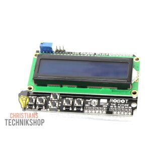 LCD Keypad Shield | 6-Tasten LCD-Shield mit 16x02-Anzeige