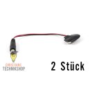 2x 9V Batterie Power Stecker 10cm Kabel perfekt für...