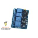 4-Kanal 5V Relais/Relay Modul mit Optokoppler | 10A - 250VAC