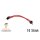 10 single Jumper Wire | 20 cm Cabel | male on male | red
