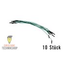 10 single Jumper Wire | 20 cm Cabel | male on male | green