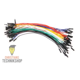 10 single Jumper Wire | 20 cm Cabel | female on female | many colours selectable