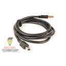 USB Cabel (black) | USB 2.0 A-Plug on Mini-B-Plug | Length 100 cm | Charging Cord | Christian*s Technikshop