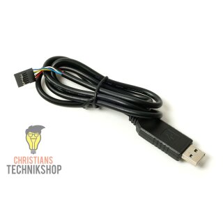 FT232 Serieller Kabel Adapter | USB 2.0 zu TTL | mit Datenflusssteuerung durch RTS/CTS | Christians Technikshop