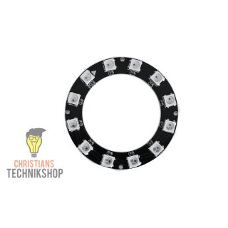 WS2812B RGB LED Ringe schwarz in verschiedenen Größen | 12 LEDs