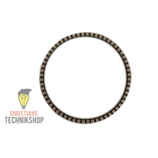 WS2812B RGB LED Rings black in different sizes | 60 LEDs