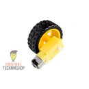 Intelligent Robot Tire | 65mm Rad | Wheel with DC Gear...