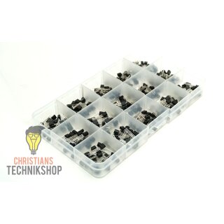 TO-92 Transistor Sortiment 300 Stück - 15 verschiedene Typen