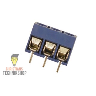 3-pole screw terminal PCB plug-in connector Pitch: 5.08 mm 22-14 AWG solder terminal