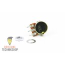 Potentiometer 6mm shaft incl button - range (1k, 10k, 100kOhm) & colour selectable | Arduino -