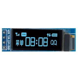 OLED Display 128x32 px 0,91 Zoll Blau I2C - Christians Technikshop