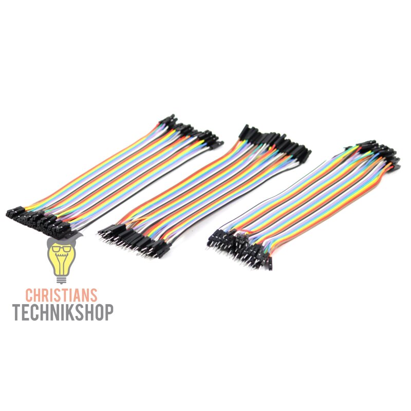 Jumper Wire 2,54mm 3fach Set Kabelsteckbrücken für Breadboard, 4,09 €