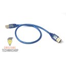 0,3m USB connection cable SW USB Plug Type A to B for...