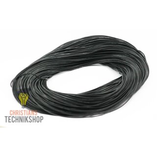 100 Meter Silicon cabel strand AWG 26 - 0,1280 mm² -  colour black