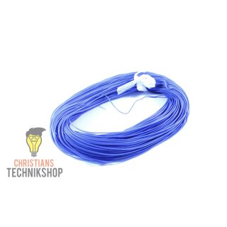 100 Meter Silicon cabel strand AWG 26 - 0,1280 mm² -  colour blue