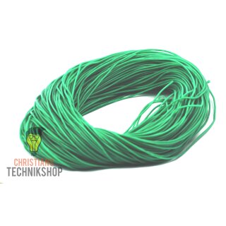 100 Meter Silicon cabel strand AWG 26 - 0,1280 mm² -  colour green